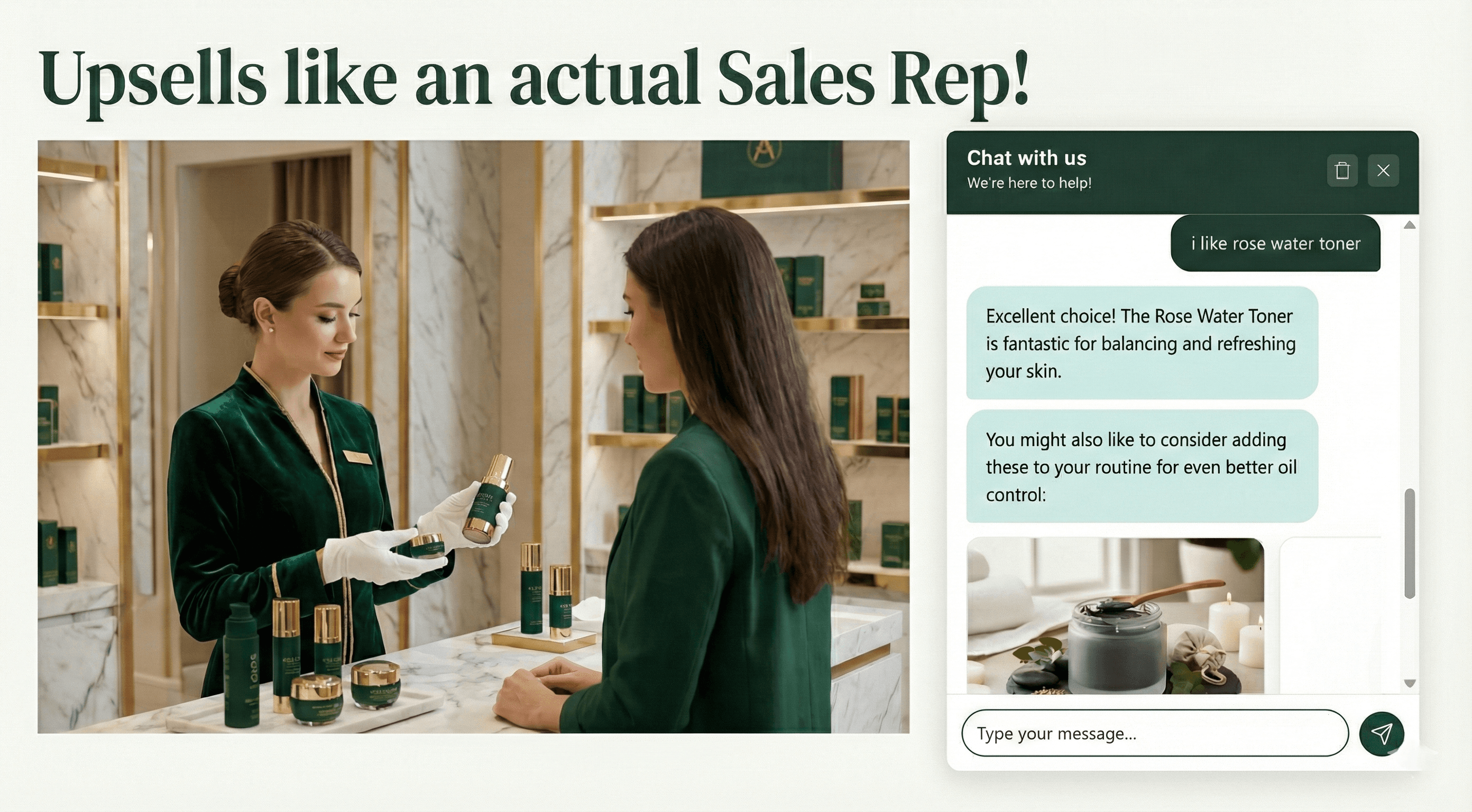 AI upsells and cross-sells like an actual sales rep